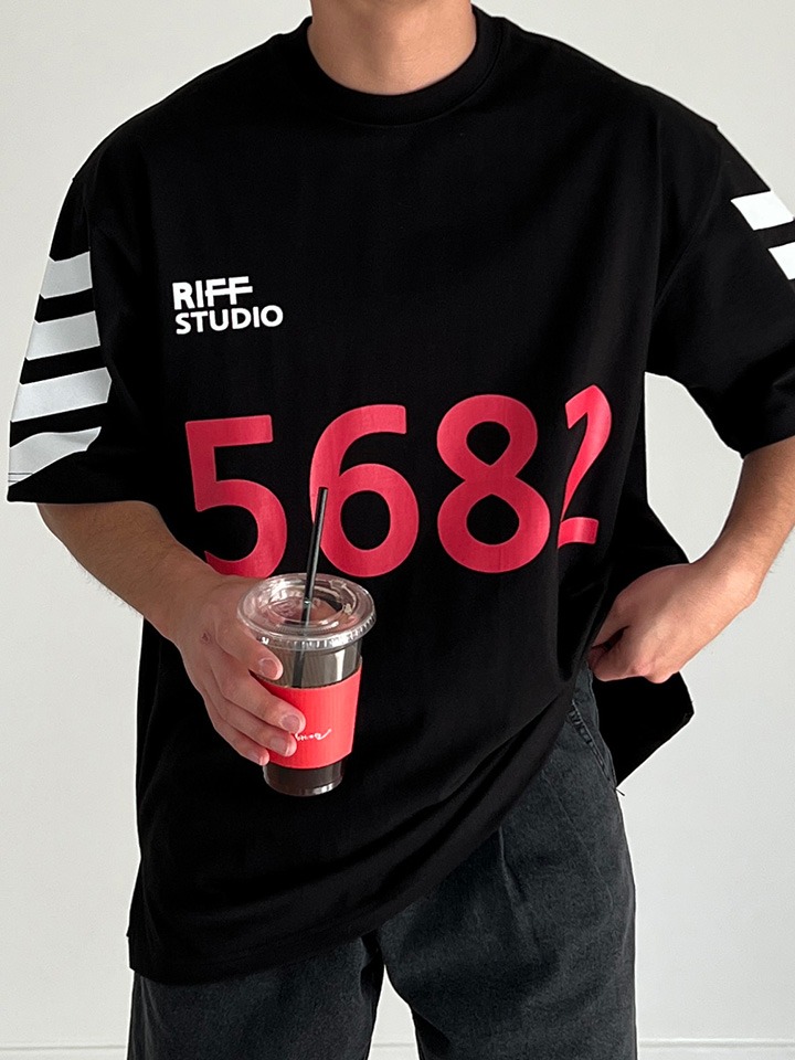 5682 오버핏 반팔 티셔츠 - 헤일로샵